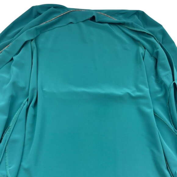 Natori II Vintage Minimalist Long Green Robe Women's Size L/XL - Picture 5 of 9